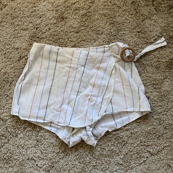 Wrap Skirt (Pastel Stripes)-Pacsun - Picture 1 of 2